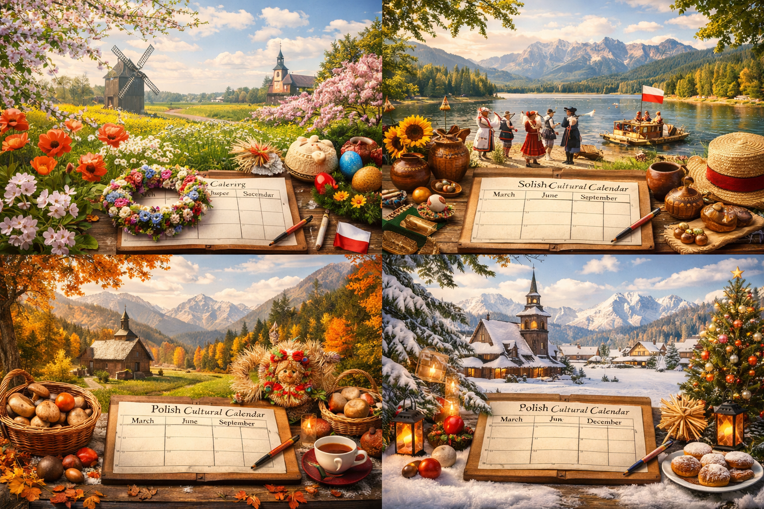 Sezon kulturalny w Polsce — wiosna, lato, jesień, zima
